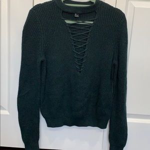 COPY - Dark green sweater thick sweater